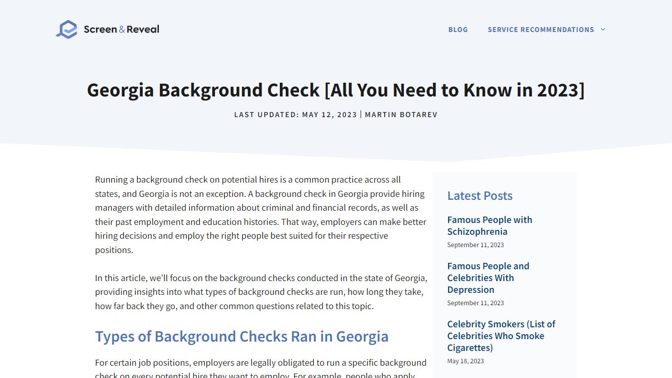 Georgia Background Check [All You Need to Know in 2023] - Screen and Reveal