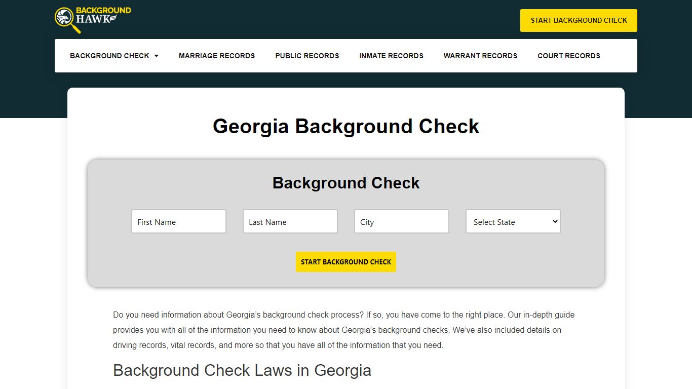 Georgia Background Check